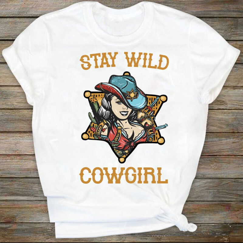 Stay Wild Cowgirl Boots | Retro Sublimations, Western SVG Sublimation, Designs Downloads, SVG Clipart, Shirt Design, Sublimation Download