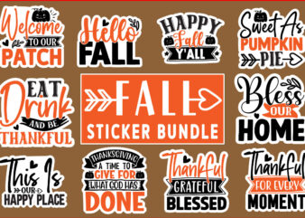 Fall Sticker Bundle 15 Design