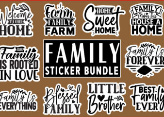 Family Sticker Bundle 15 design