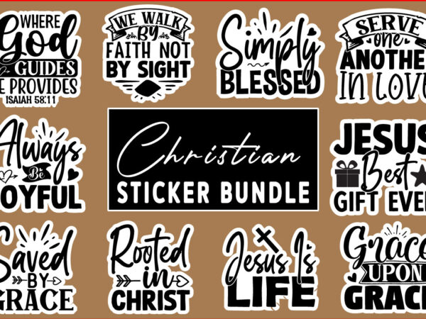 Christian stickers bundle 15 design