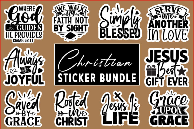 Christian Stickers Bundle 15 Design