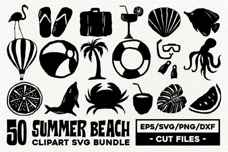 Clipart SVG Mega Bundle, Black and White Clipart, Silhouettes Clipart SVG