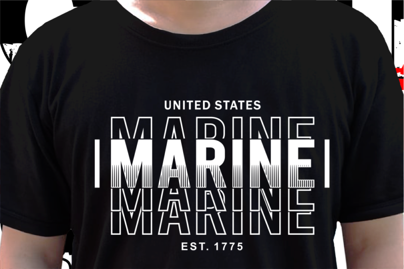 Us Marine Military T shirt Design, Veteran t shirt designs, Military t shirt designs Svg, Soldier t shirt design Png
