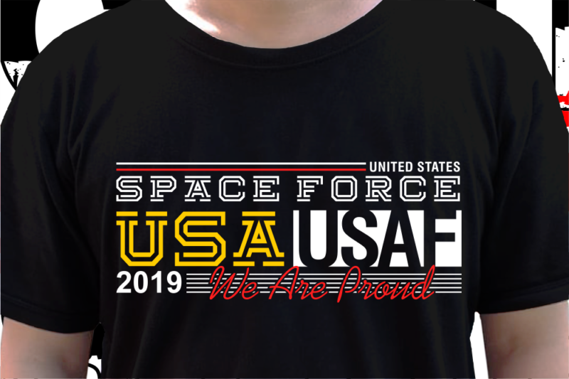 Space Force Us Military T shirt Design, Veteran t shirt designs ...