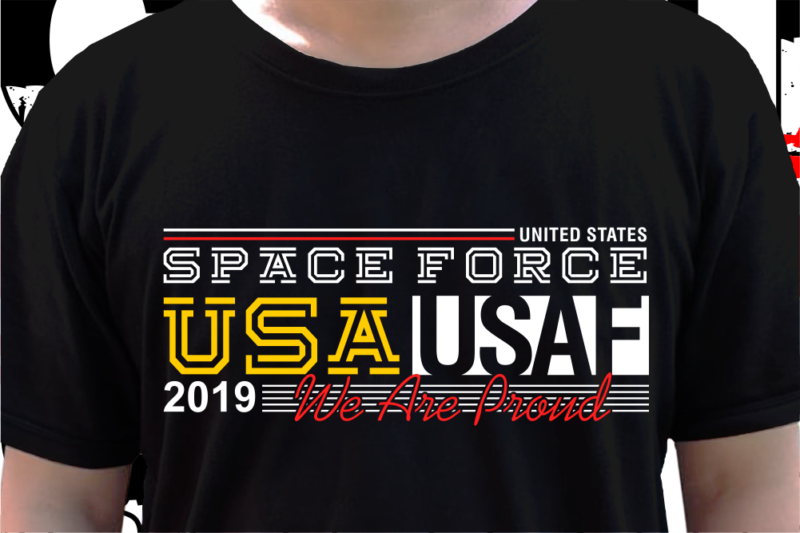 Space Force Us Military T shirt Design, Veteran t shirt designs, Military t shirt designs Svg, Soldier t shirt design Png