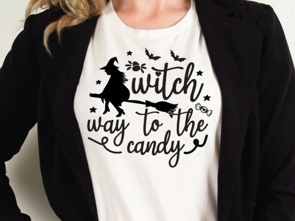 Witch way to the candy t shirt graphic design,halloween t shirt vector graphic,halloween t shirt design template,halloween t shirt vector graphic,halloween t shirt design for sale, halloween t shirt template,halloween