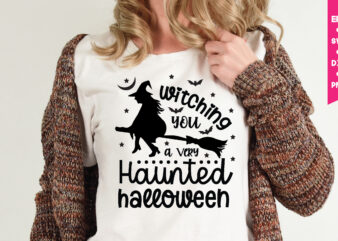 witching you a very haunted halloween t shirt graphic design,,Halloween t shirt vector graphic,Halloween t shirt design template,Halloween t shirt vector graphic,Halloween t shirt design for sale, Halloween t shirt