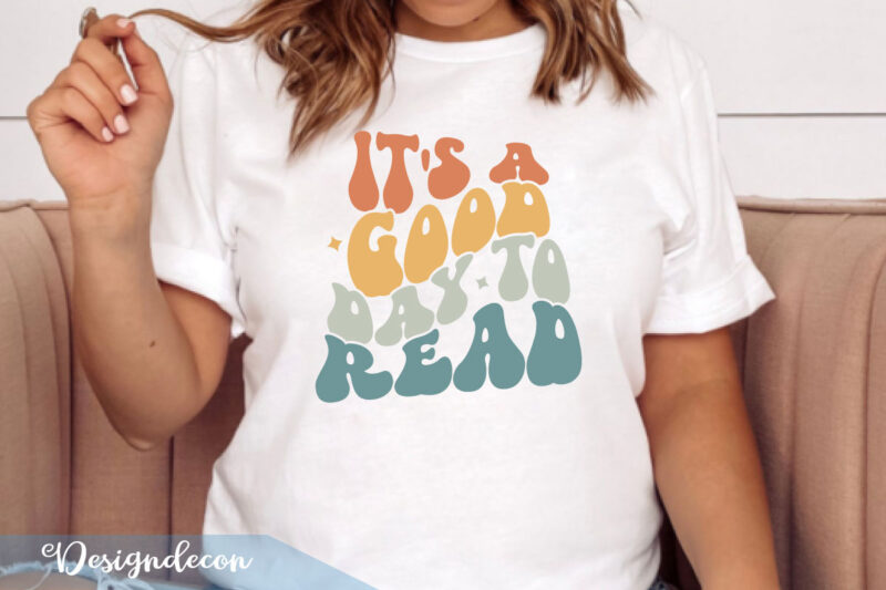 Retro Reading PNG Sublimation SVG T-shirt Bundle