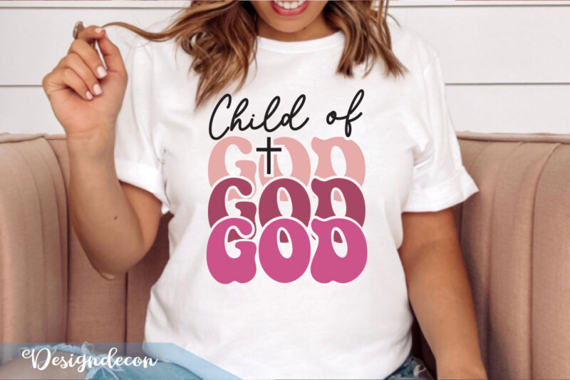 Retro Inspirational Christian quote PNG Sublimation T-shirt Designs Bundle