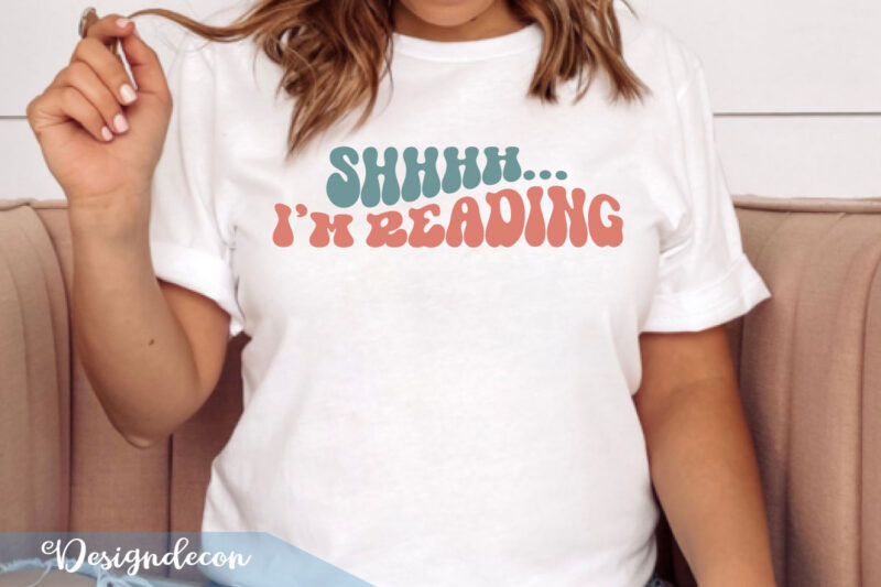 Retro Reading PNG Sublimation SVG T-shirt Bundle