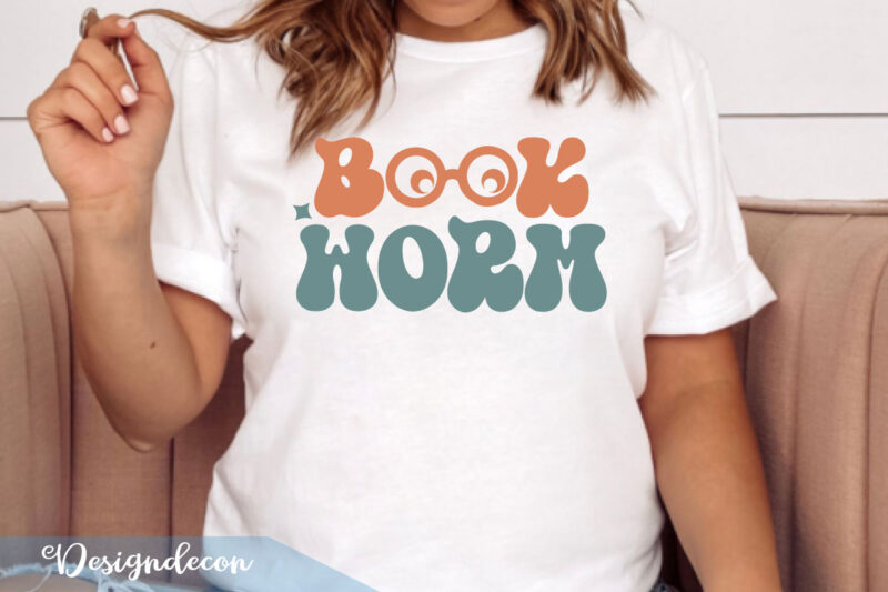 Retro Reading PNG Sublimation SVG T-shirt Bundle