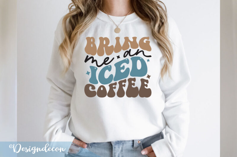 Retro Coffee PNG Sublimation T-shirt Designs Bundle