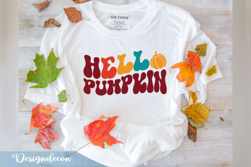 Retro Fall Autumn Sublimation SVG T-shirt Bundle