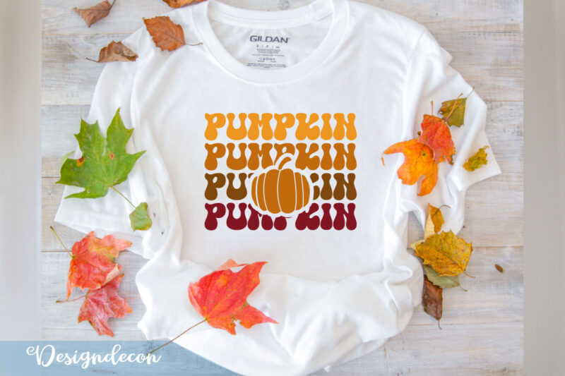 Retro Fall Autumn Sublimation SVG T-shirt Bundle