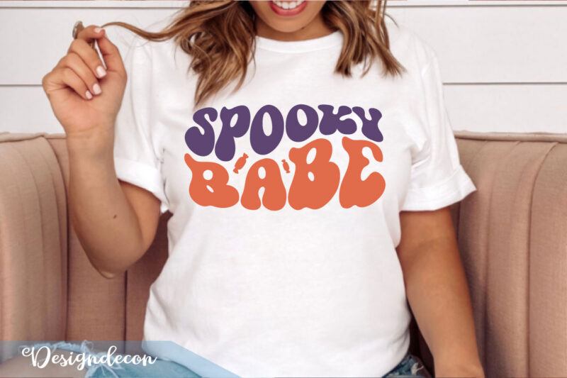 Retro Halloween PNG Sublimation T-shirt Designs Bundle