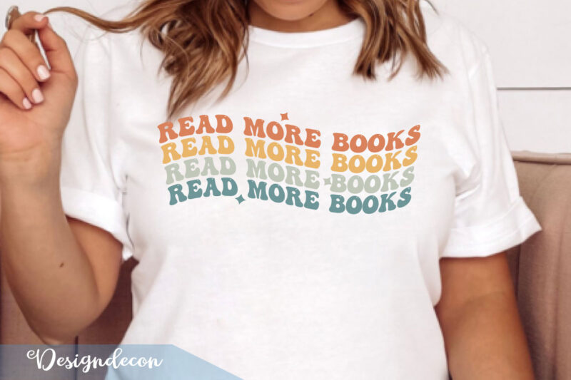 Retro Reading PNG Sublimation SVG T-shirt Bundle