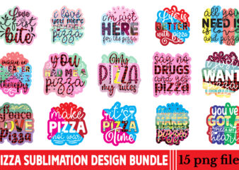 Pizza Sublimation Design Bundle