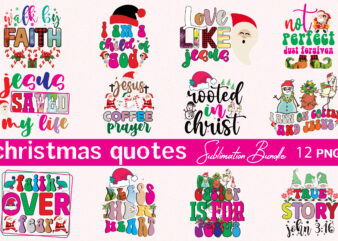Christmas Quotes Design Bundle