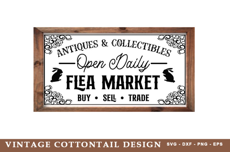 Vintage Cottontail SVG Bundle