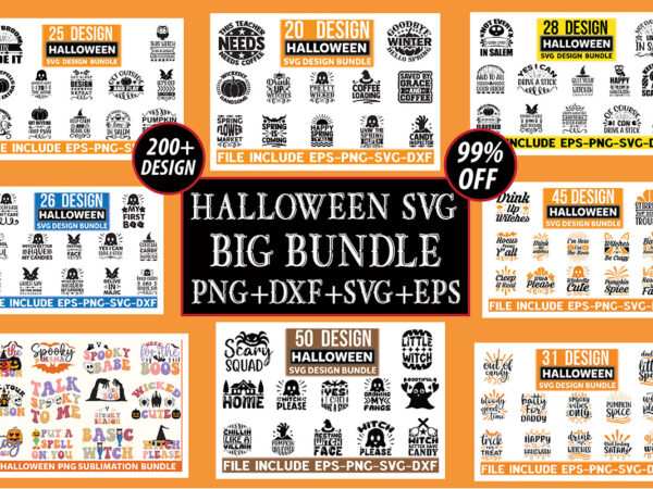 Halloween svg big bundle graphic t shirt