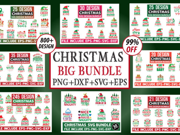 Christmas svg big bundle t shirt vector file