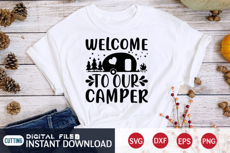 Camping svg bundle t shirt designs for sale
