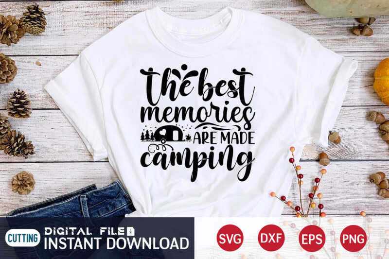 Camping svg bundle t shirt designs for sale