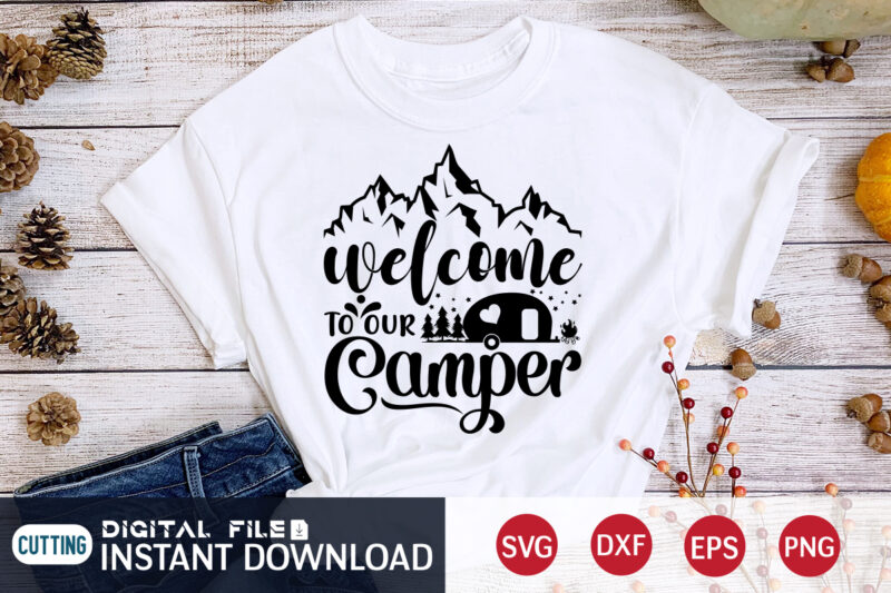 Camping svg bundle t shirt designs for sale