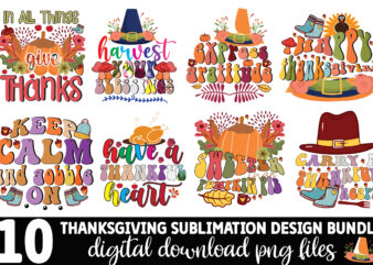 Thanksgiving Sublimation Design Bundle