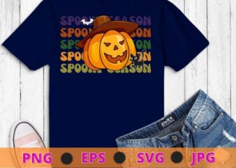 Spooky Season Pumpkin Gift For Halloween Day T-Shirts design vector svg
