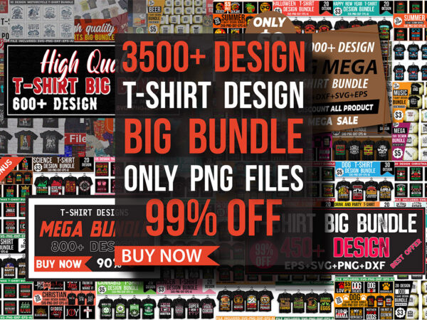 Big t-shirt design bundle