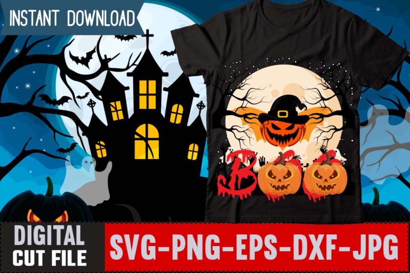 Boo T-shirt Design,Trick or treat t-shirt design , boo! t-shirt design , boo! sublimation design , halloween t shirt bundle, halloween t shirts bundle, halloween t shirt company bundle, asda