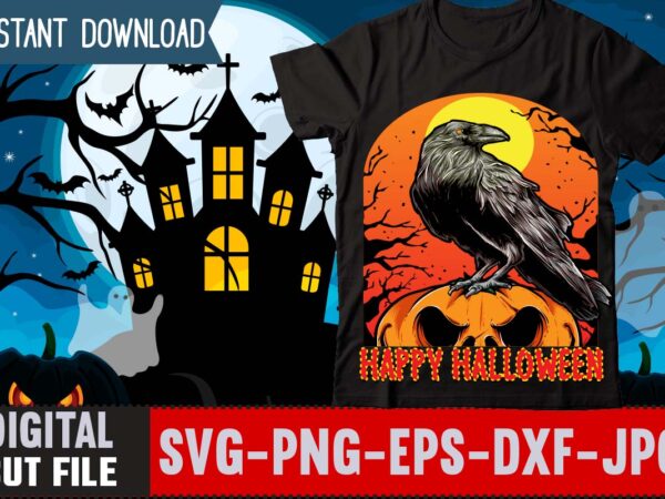 Happy halloween t-shirt design,trick or treat t-shirt design , boo! t-shirt design , boo! sublimation design , halloween t shirt bundle, halloween t shirts bundle, halloween t shirt company bundle,