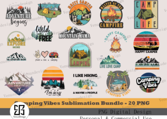 Camping Vibes Sublimation Bundle