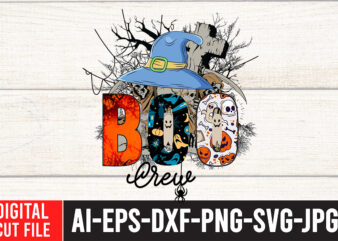 BOO Crew Sublimation Design