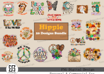 Hippie Sublimation Designs Bundle