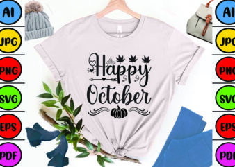 Happy October graphic t shirt