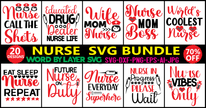 Nurse Life SVG, PNG, Scrubs, Superpower, Registered nurse, Stethoscope, digital file, sticker,Nurse Bundle SVG, Nurse Quotes SVG, Doctor Svg, Nurse Svg Heart, Superhero, Nurse Life, Stethoscope, Cut Files For Cricut,