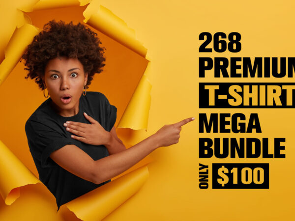 268 premium t-shirt mega bundle, high discount for limited time only