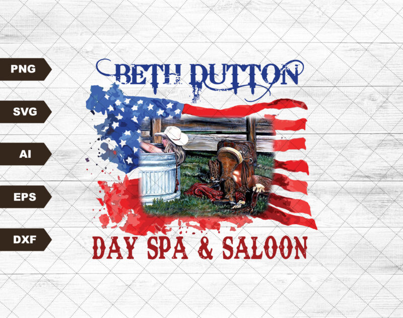 Day Spa And Saloon | Sublimation Designs Downloads | Png DTG Design | Png Files For Sublimation