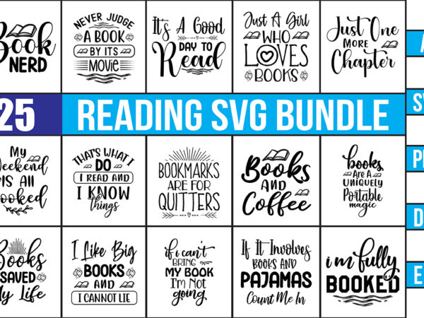 Reading svg bundle t shirt design online