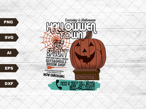 Halloween town pumpkin png digital download for sublimation or screens graphic t shirt