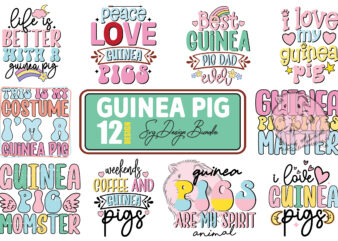 Guinea Pig Svg Design Bundle