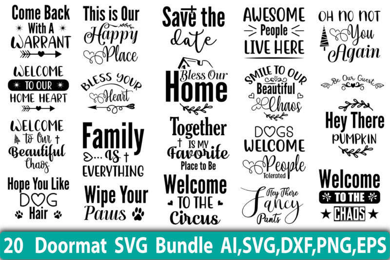 Doormat SVG Bundle