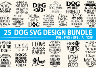 Dog SVG bundle t shirt vector illustration