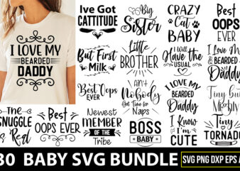 Baby SVG Bundle t shirt template