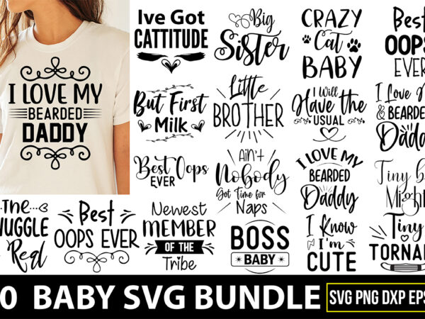 Baby svg bundle t shirt template