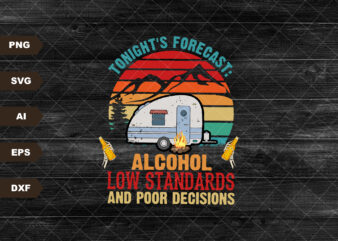 Forecast For Tonight Low Standards, Alcohol, Poor Decisions PNG, Print, Summer, Beer, Skeletons, Skull, Hands, Lighting Bolt, DIGITAL