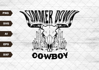 Simmer Down Cowboy PNG- Sublimation Design Download- Tshirt Designs-Western Png, Cowgirl Design,Rodeo png, Cowboy Png,Western Sublimation
