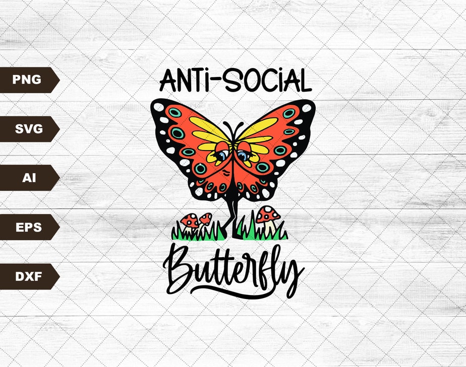 Butterfly SVG | Digital Design Download | Floral SVG | Sublimation ...